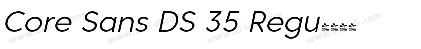 Core Sans DS 35 Regu字体转换